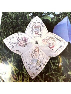 Fairy Tale Fortune Teller Cross-Stitch Kit With Metallic Charms Lynne Nicoletti